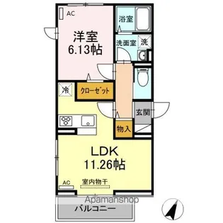 リネア・ルミニス【3階】の間取り