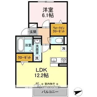 ガーネット雅【2階】の間取り