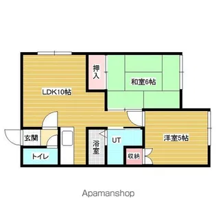 ユニオンハイツA【2階】の間取り