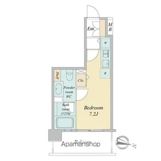 デュオフラッツ仙台木町通エアリ【3階】の間取り