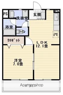 クレセールI【2階】の間取り