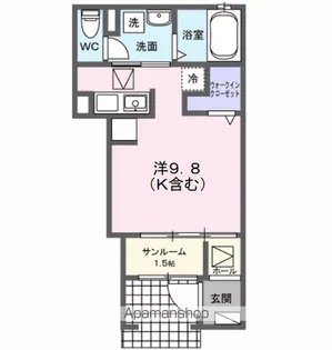 ベル クローバー【1階】の間取り
