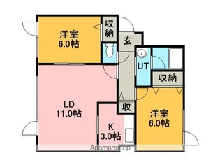 ノベル西宮の沢伍番館【1階】の間取り