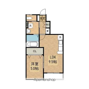 ヴァルム【103号室】の間取り