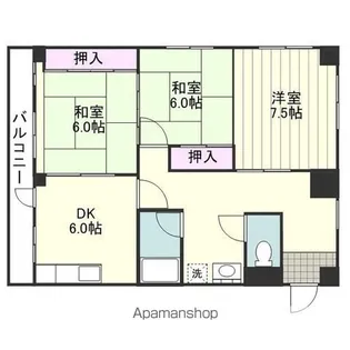丸政ビル【403号室】の間取り
