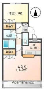 ピアレ・柏木【1階】の間取り