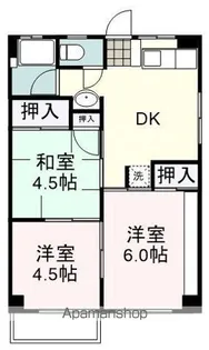 EAGLE MIHO(イーグル三保)【4階】の間取り