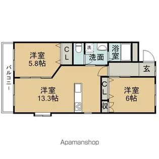エスパッソ白沢【2階】の間取り