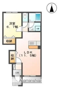ラトゥールⅤ【1階】の間取り
