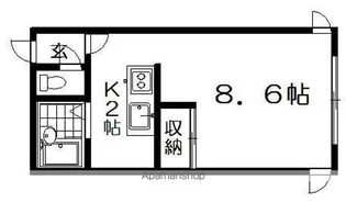 フラット・フォー【1階】の間取り