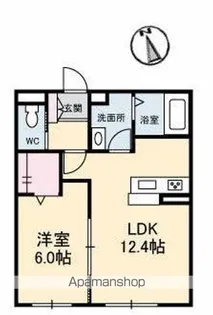ベレオ亀岡【1階】の間取り