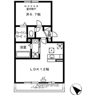 ロータス宇多津【1階】の間取り