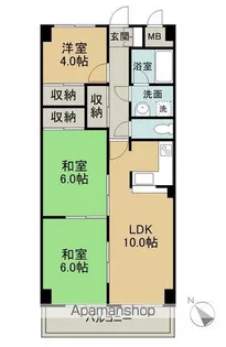 エクスアーバン己斐【702号室】の間取り