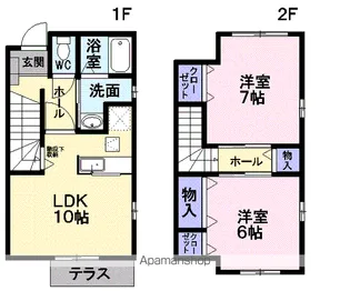 メゾンパラディ【1階】の間取り
