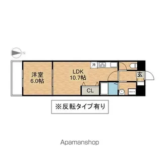 フォレスト2001【6階】の間取り