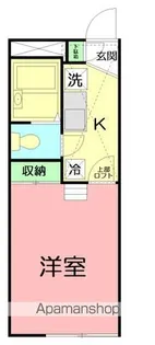 レオパレスメルベーユ【1階】の間取り