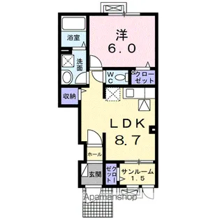 ヴィラノールL【1階】の間取り