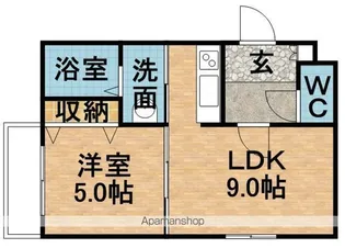 ル・ファール福住【205号室】の間取り