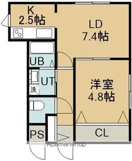 アリエーテ本町【1階】の間取り