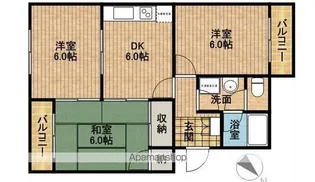 マンションフレンドシティ【1階】の間取り