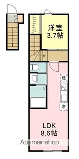 イニシアティブ小松島B棟【2階】の間取り