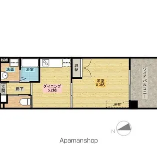 S−FORT大分駅前【1201号室】の間取り