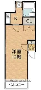ポン シィプレ【1階】の間取り