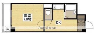 青木ビル【203号室】の間取り