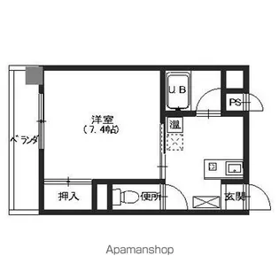グラウィス【2C号室】の間取り