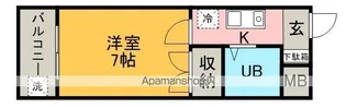 ライトハイツB棟【202号室】の間取り