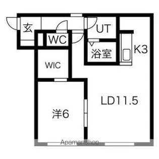 BLANC(ブラン)本町【2階】の間取り