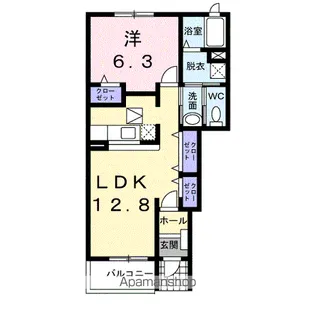 ソレイユ【1階】の間取り