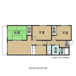 マンションヴェルテスⅡ【406号室】の間取り