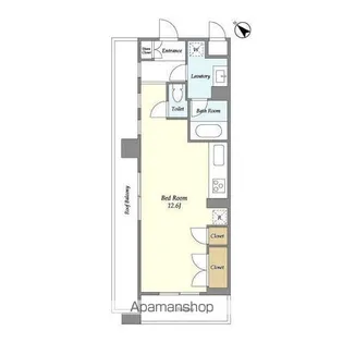 HF目黒行人坂レジデンス【3階】の間取り