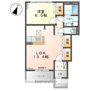 オアシス【1階】の間取り