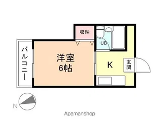 ライム【202号室】の間取り