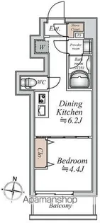 グランカーサ大島【4階】の間取り