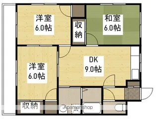ハイツ谷中A棟【3階】の間取り