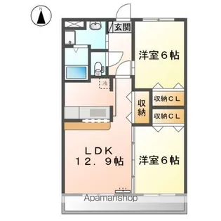 エクセレントN【1階】の間取り