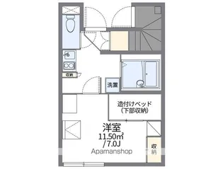 レオパレスリキ【1階】の間取り
