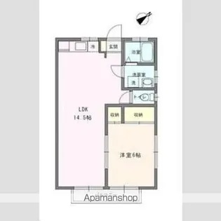 タカムラ第2コープA棟【1階】の間取り