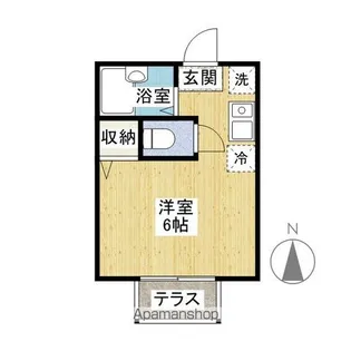モンスグニール日光【2階】の間取り