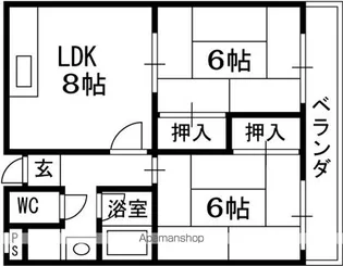 エクセル池田【3階】の間取り