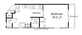 エクセラート瀬田【108号室】の間取り