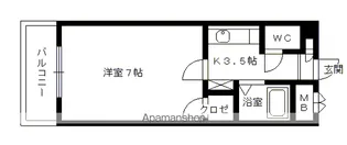 第5マルヤビル原田【601号室】の間取り