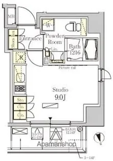 パークアクシス秋葉原East【8階】の間取り