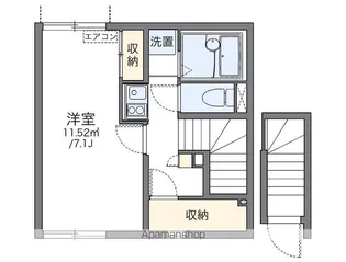 レオネクストハピネス【2階】の間取り