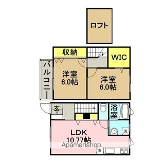 アビオン空港前B【1階】の間取り