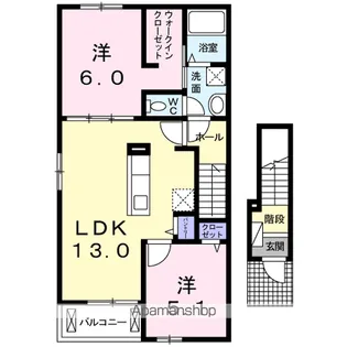 エルベラン シマ【2階】の間取り