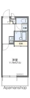レオパレスエスト【206号室】の間取り